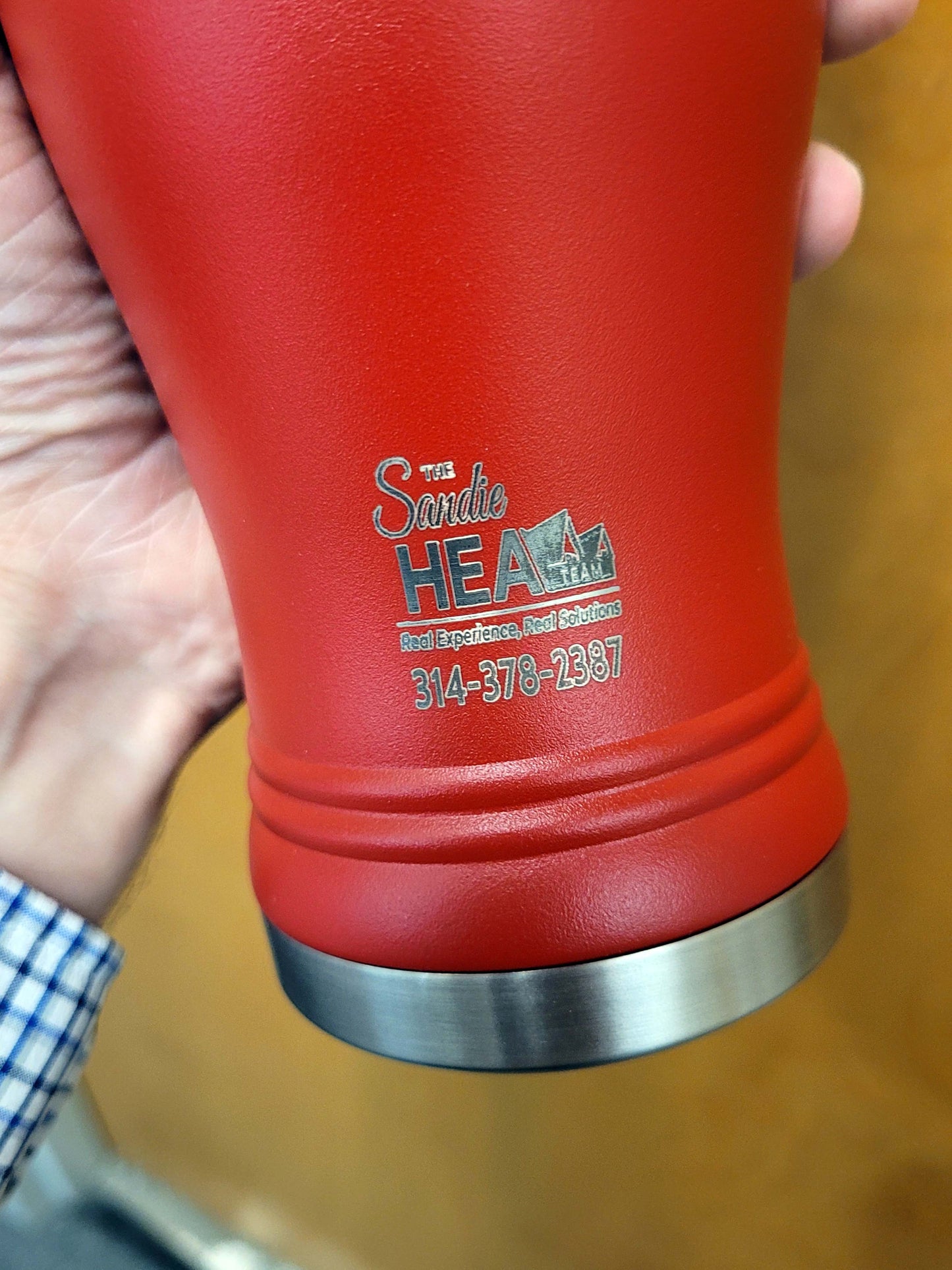 20 oz Insulated Stainless Steel Pilsner with 2-Sides Custom-Engraved