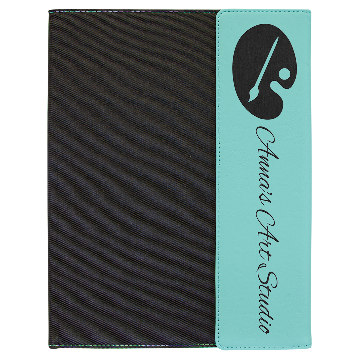 9 1/2" x 12" Leatherette Fold Over Portfolio with Notepad