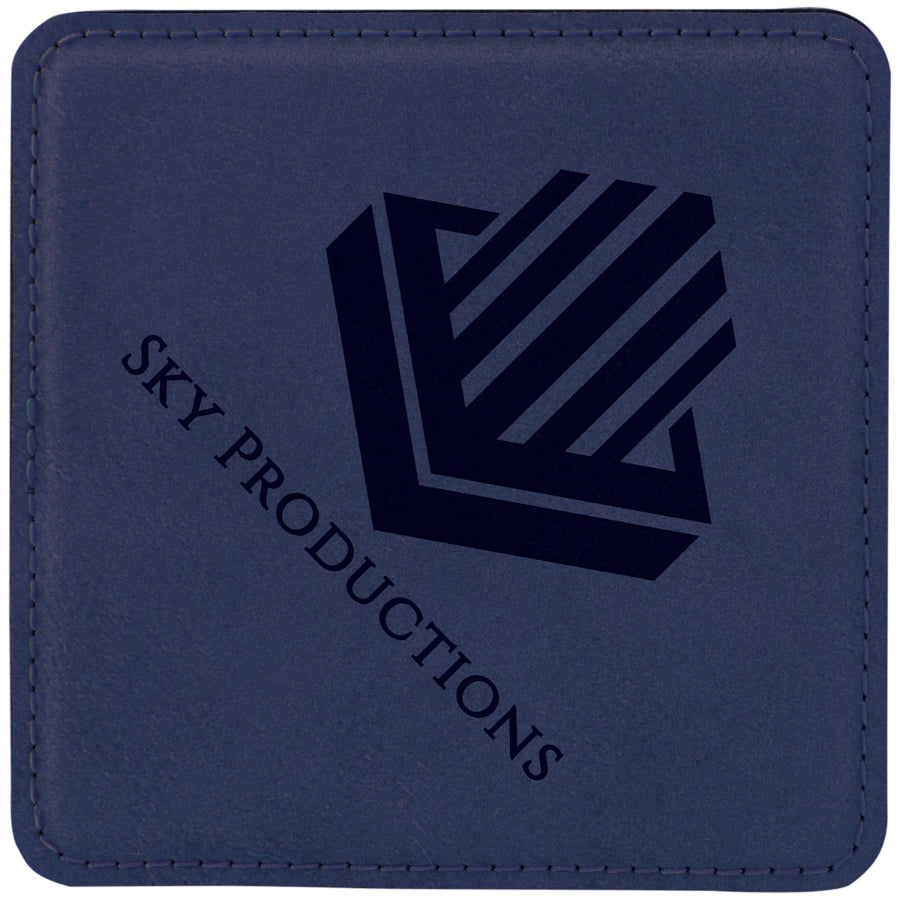 Square Leatherette Coasters (6 Coaster Set)