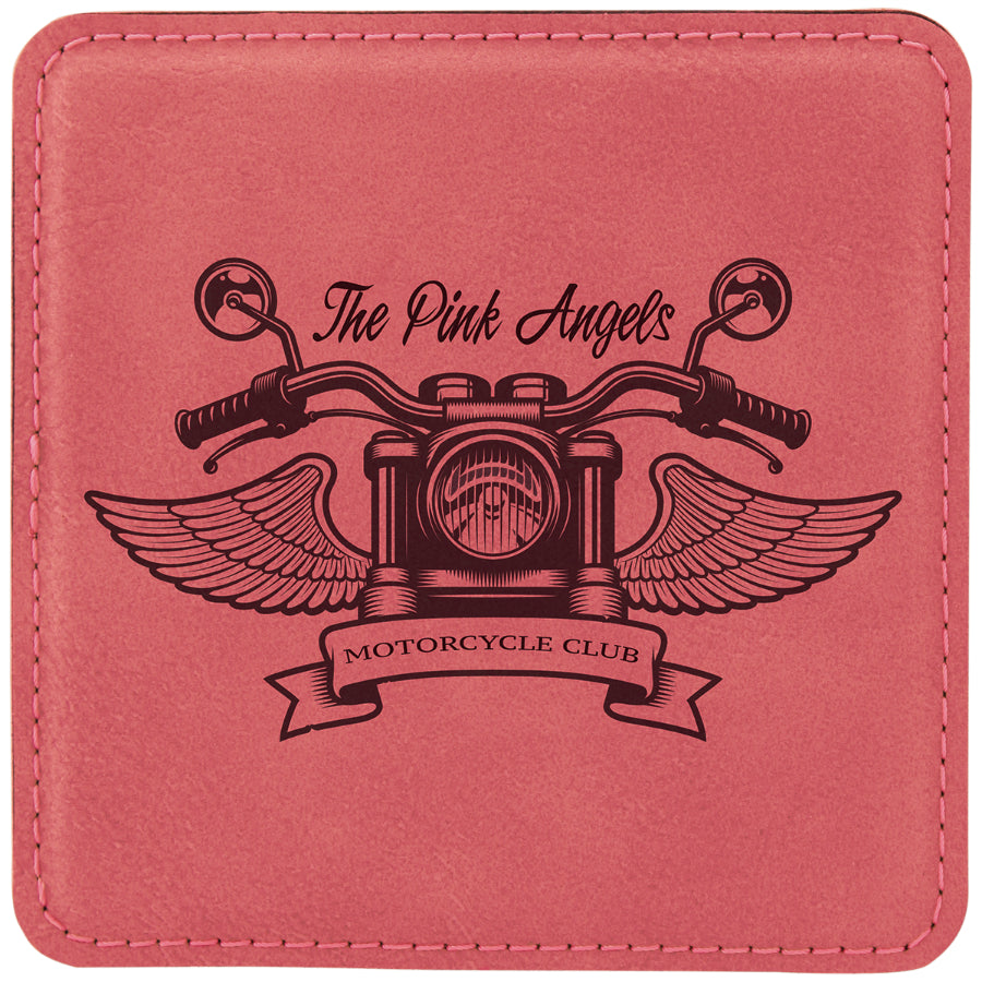 Square Leatherette Coasters (6 Coaster Set)
