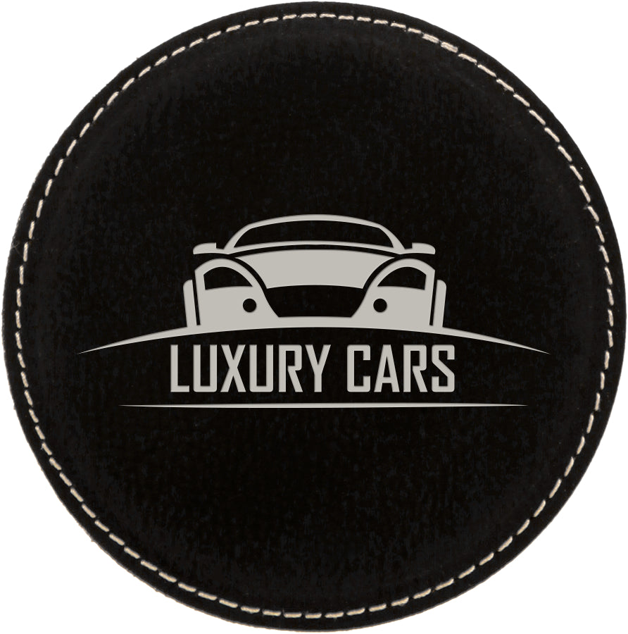 Round Leatherette Coasters (6 Coaster Set)