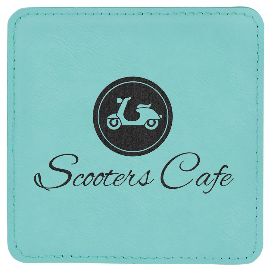 Square Leatherette Coasters (6 Coaster Set)