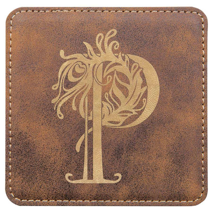 Square Leatherette Coasters (6 Coaster Set)
