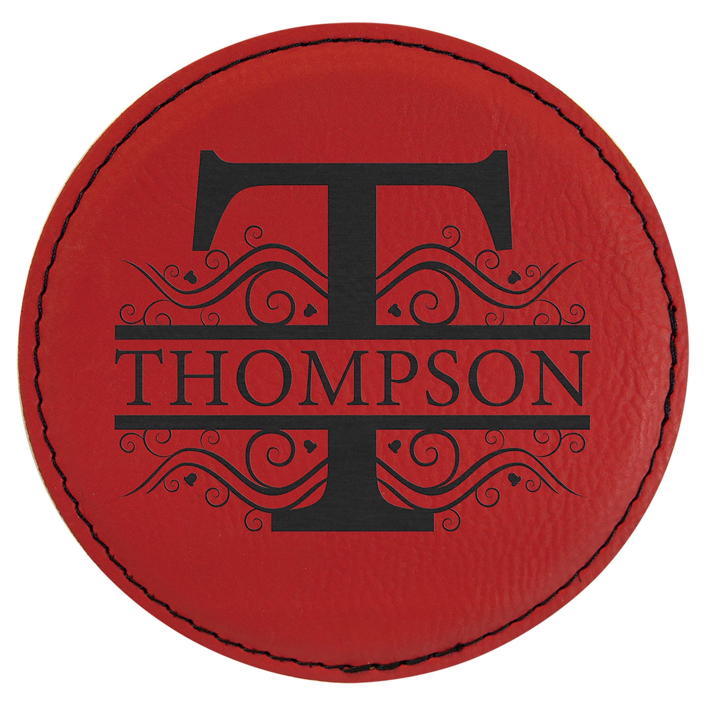 Round Leatherette Coasters (6 Coaster Set)