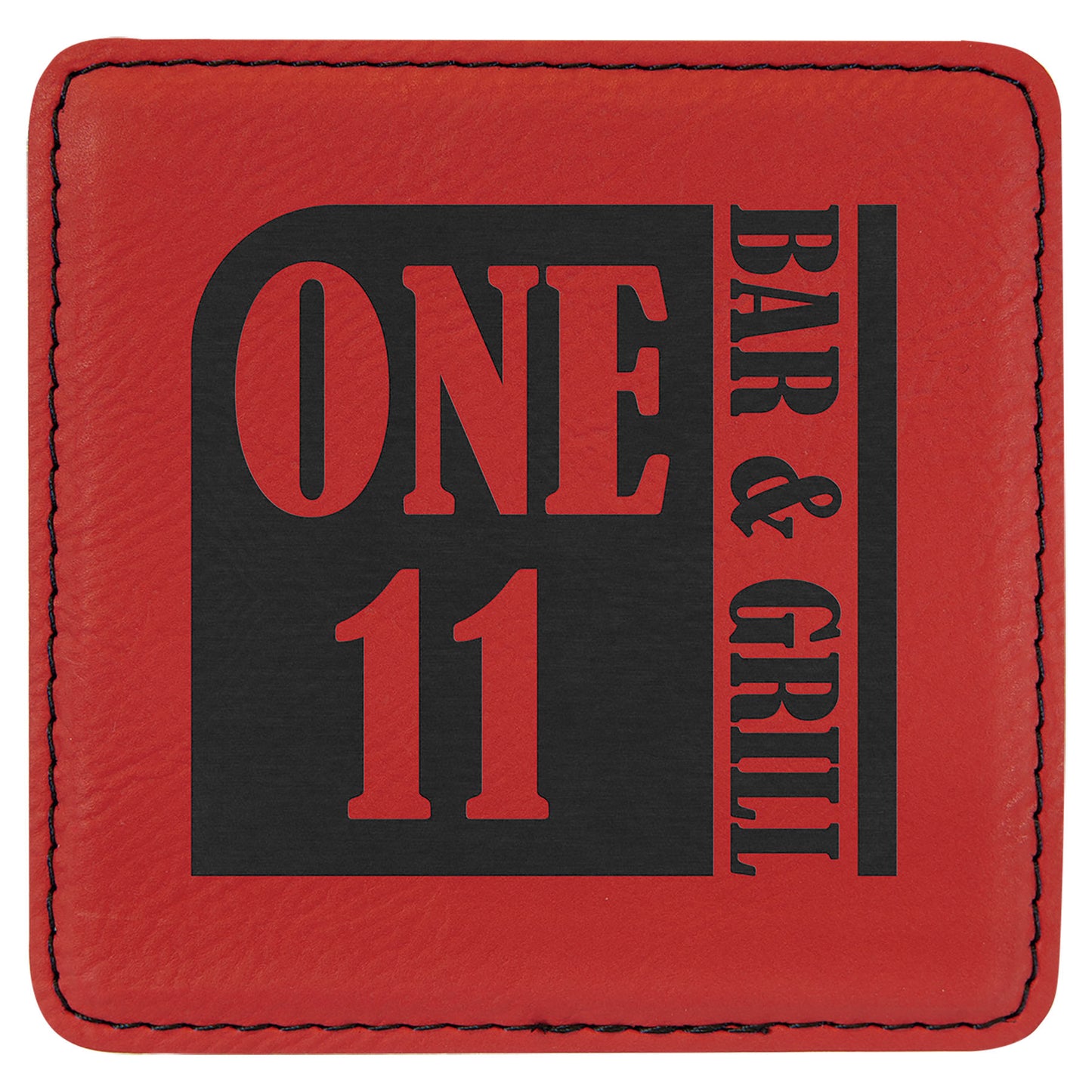 Square Leatherette Coasters (6 Coaster Set)