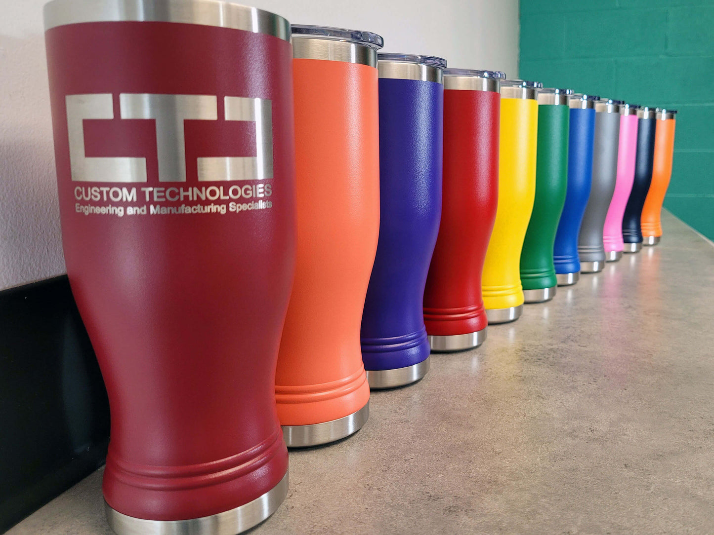 20 oz Insulated Stainless Steel Pilsner with 1-Side Custom-Engraved