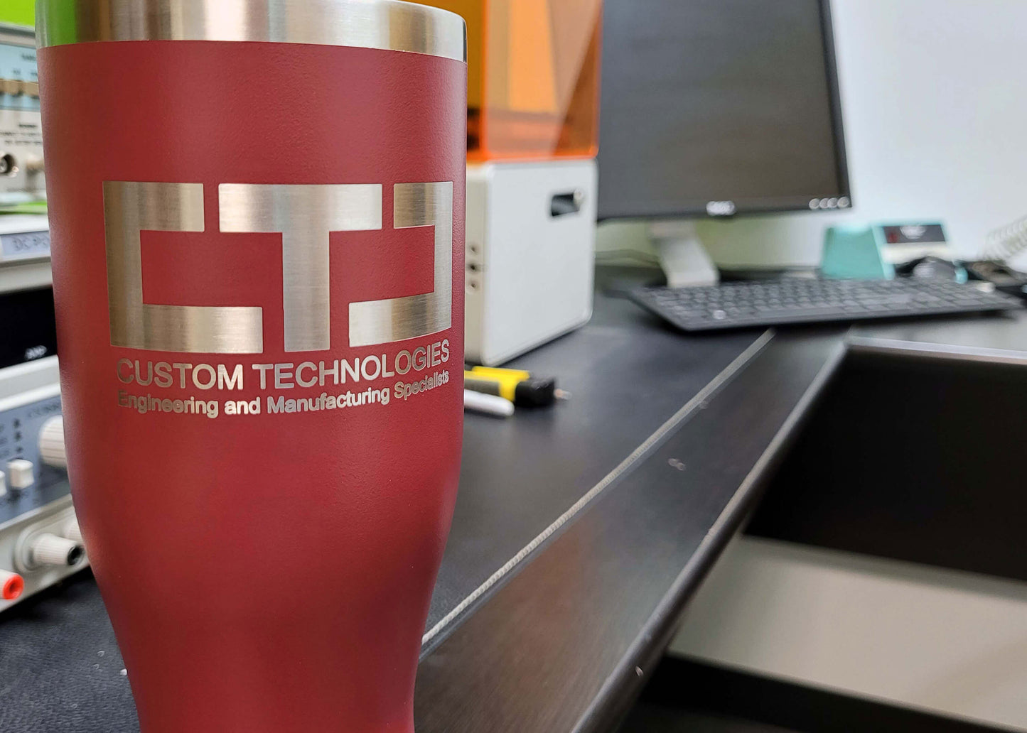 20 oz Insulated Stainless Steel Pilsner with 1-Side Custom-Engraved