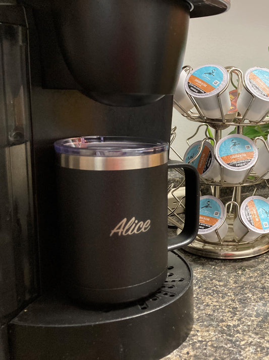 15 oz Insulated Stainless Steel Mug with 1-Side Custom-Engraved
