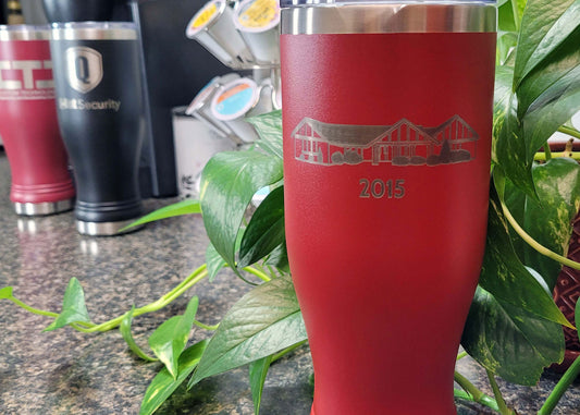 20 oz Insulated Stainless Steel Pilsner with 2-Sides Custom-Engraved